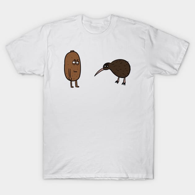 Kiwi vs Kiwi T-Shirt by PiErigin